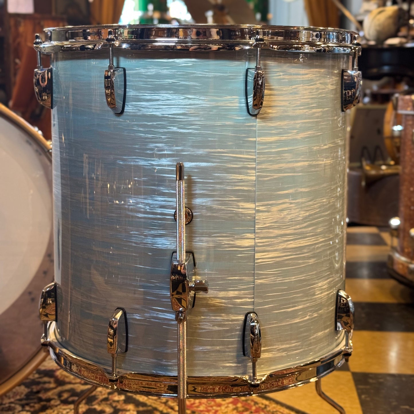 USED Pearl Session Studio Select Drum Set in Ice Blue Oyster - 14x24, 9x13, 16x16, 16x18