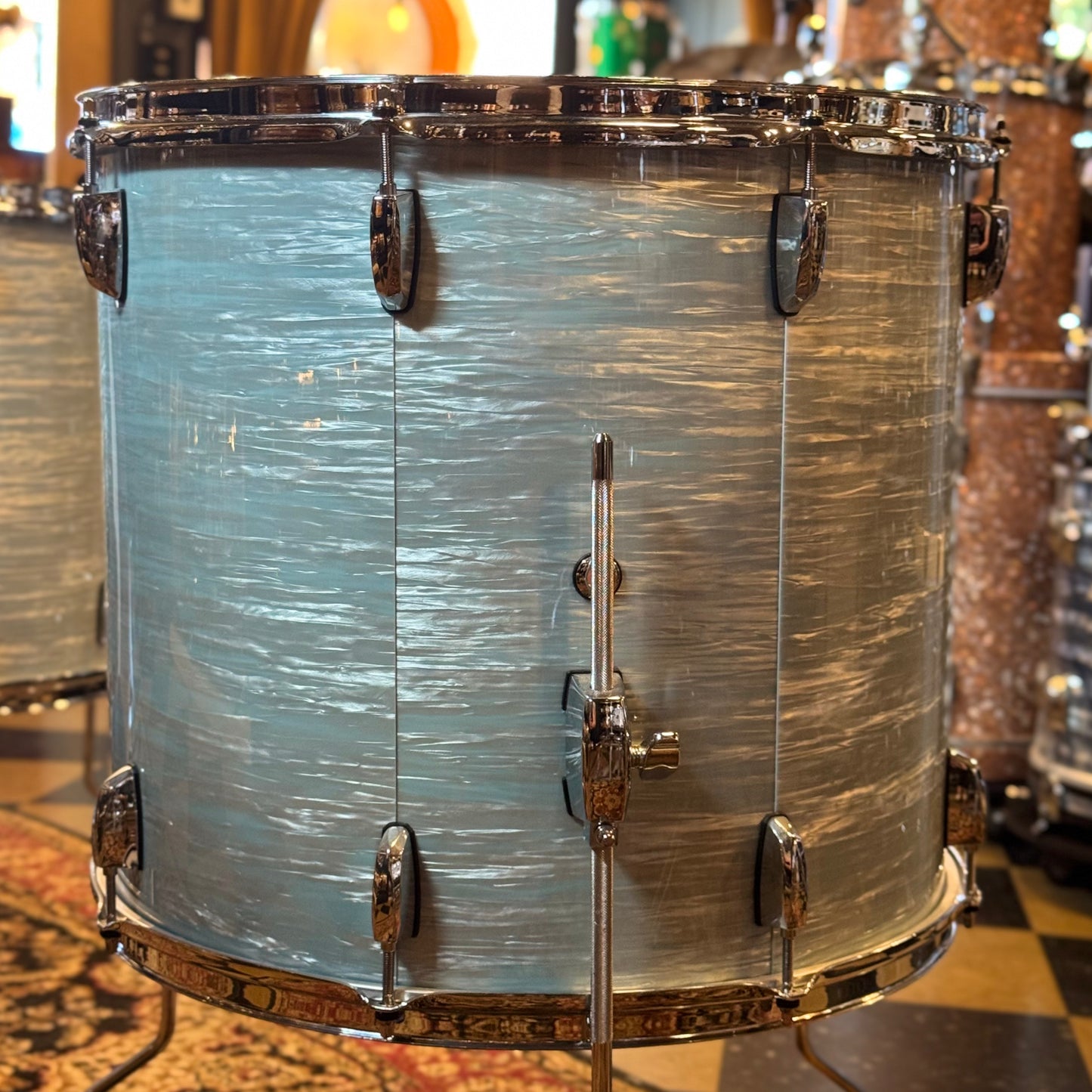 USED Pearl Session Studio Select Drum Set in Ice Blue Oyster - 14x24, 9x13, 16x16, 16x18