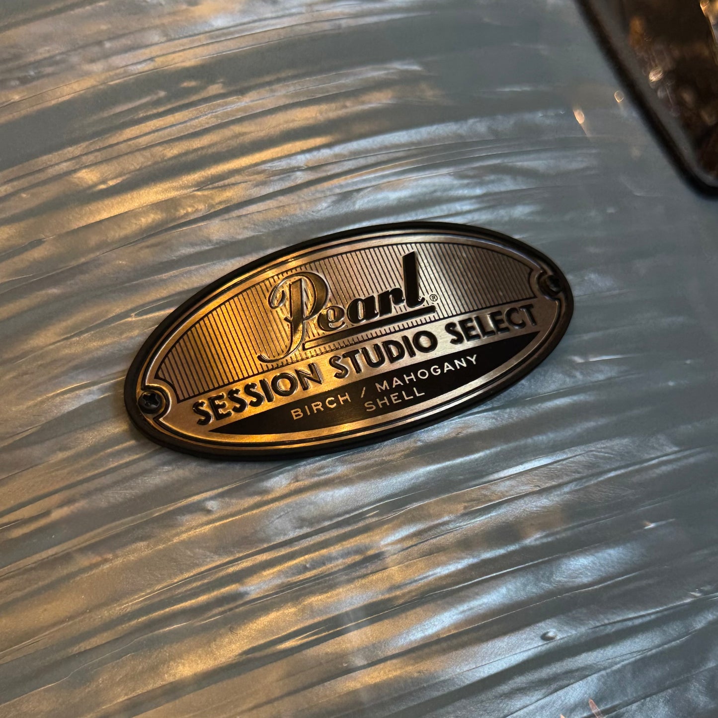 USED Pearl Session Studio Select Drum Set in Ice Blue Oyster - 14x24, 9x13, 16x16, 16x18