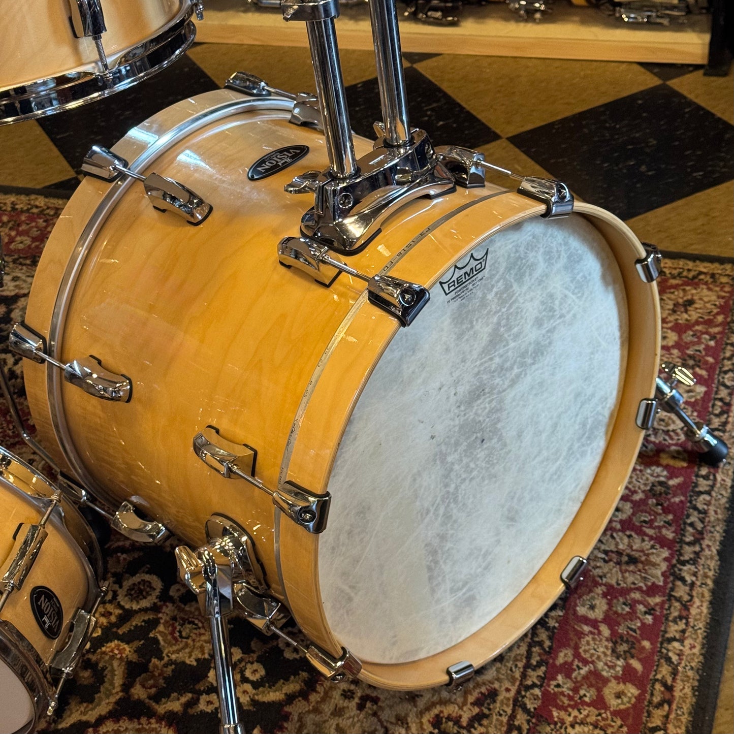 USED Pearl Vision Birch Bop Outfit in Natural Lacquer - 14x18, 8x10, 8x12, 14x14, 5.5x14