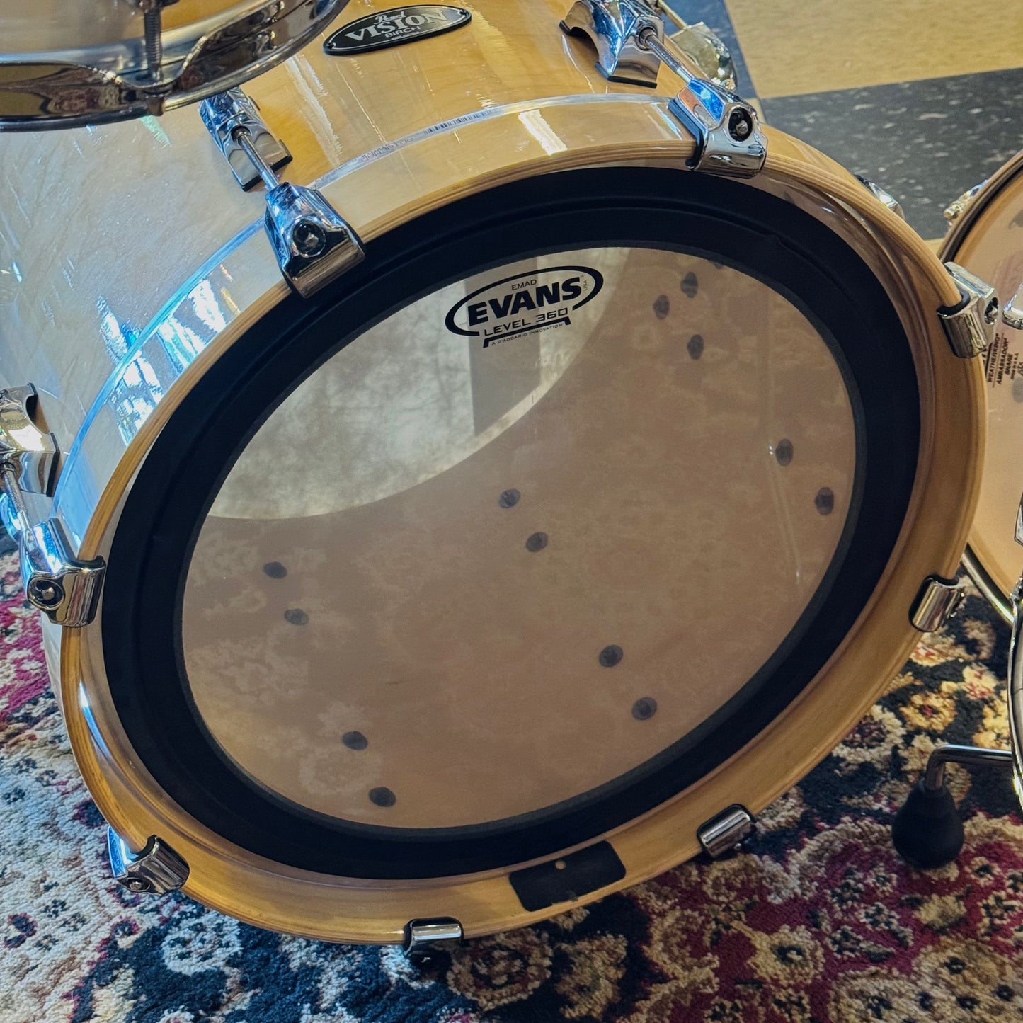 USED Pearl Vision Birch Bop Outfit in Natural Lacquer - 14x18, 8x10, 8x12, 14x14, 5.5x14