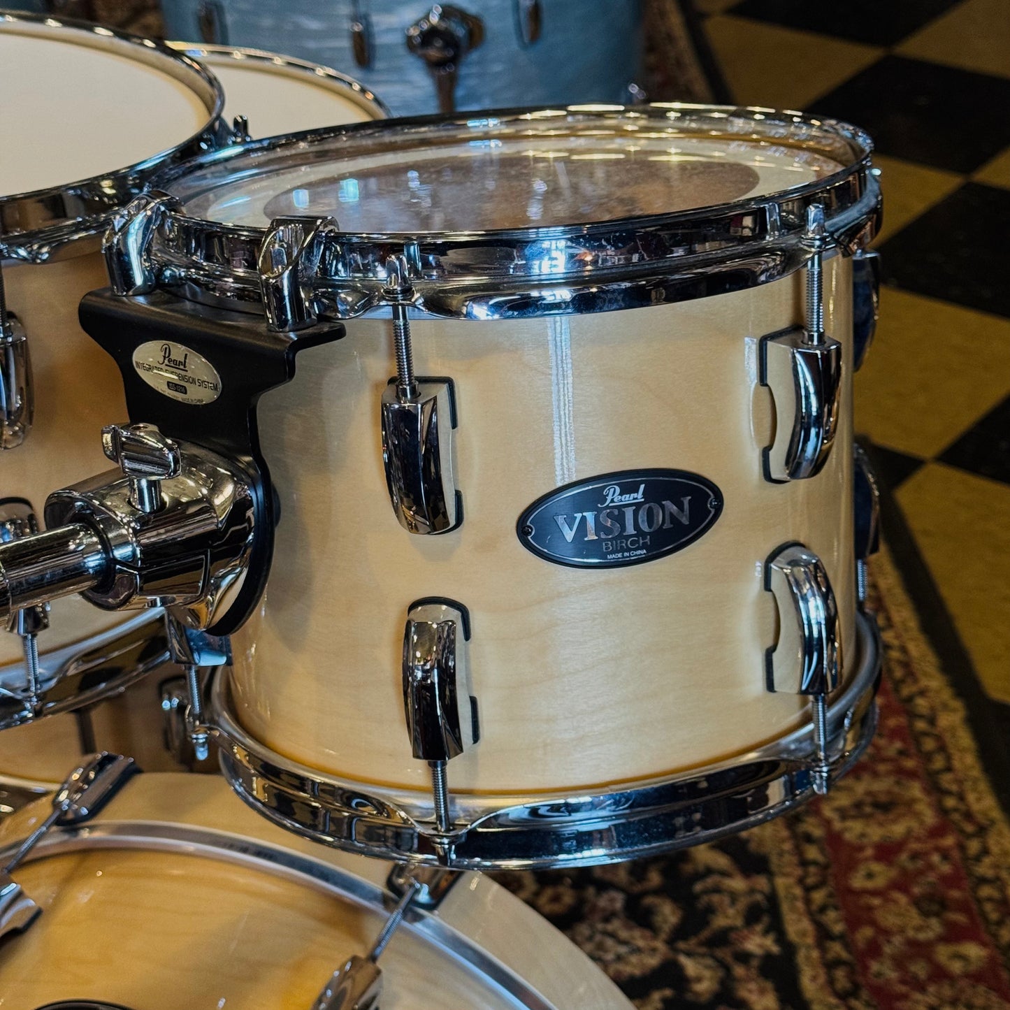 USED Pearl Vision Birch Bop Outfit in Natural Lacquer - 14x18, 8x10, 8x12, 14x14, 5.5x14