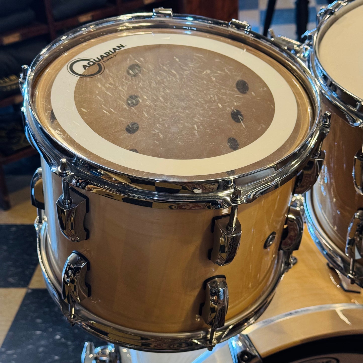 USED Pearl Vision Birch Bop Outfit in Natural Lacquer - 14x18, 8x10, 8x12, 14x14, 5.5x14