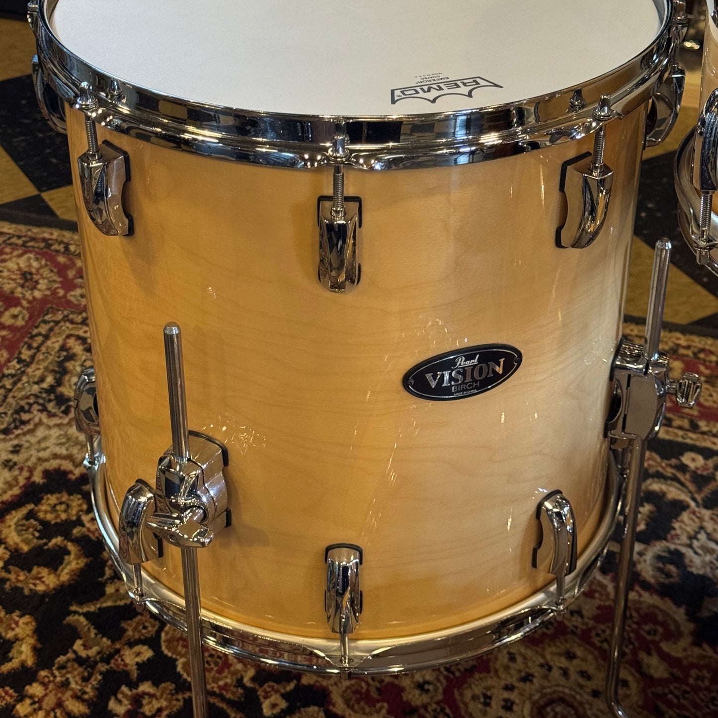 USED Pearl Vision Birch Bop Outfit in Natural Lacquer - 14x18, 8x10, 8x12, 14x14, 5.5x14