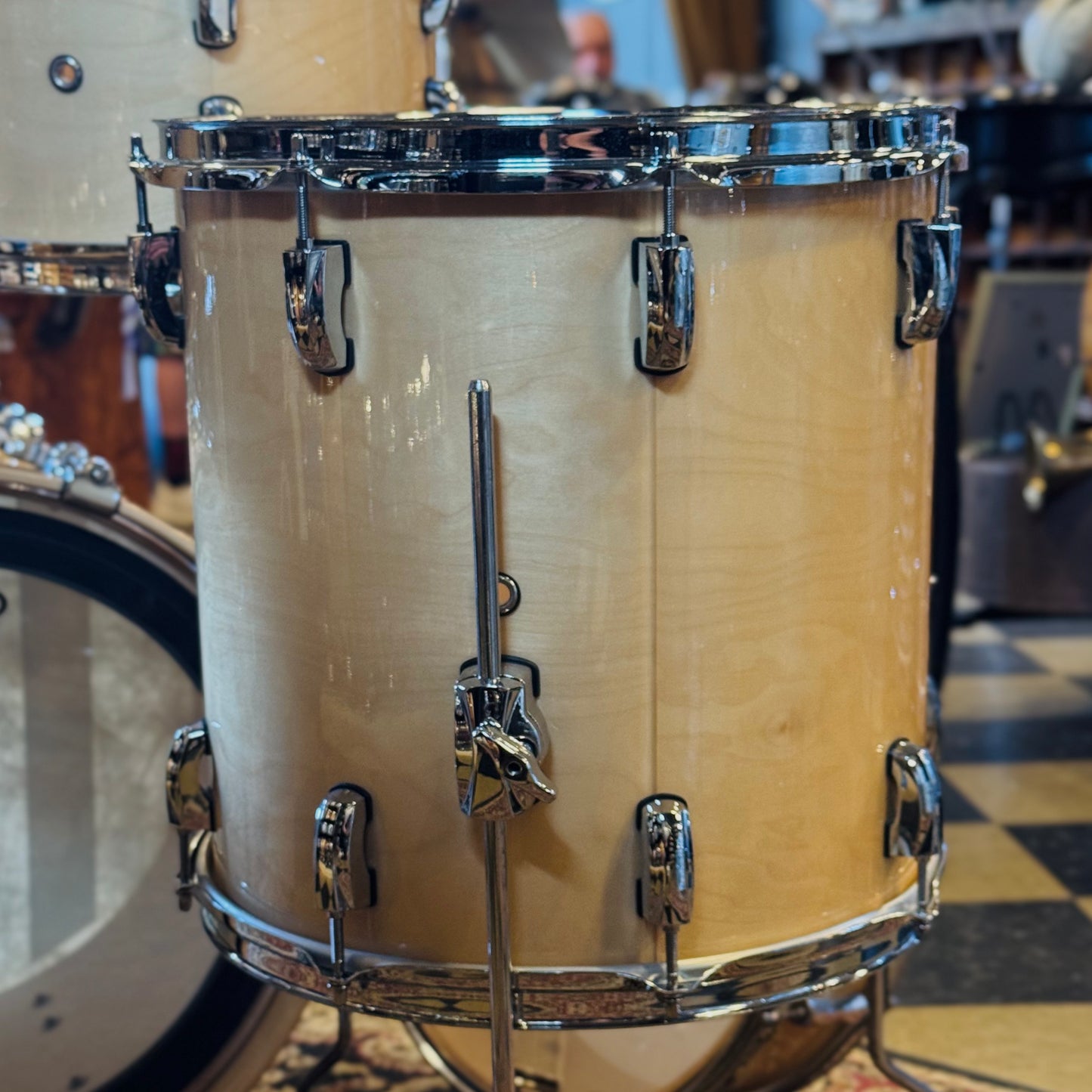 USED Pearl Vision Birch Bop Outfit in Natural Lacquer - 14x18, 8x10, 8x12, 14x14, 5.5x14
