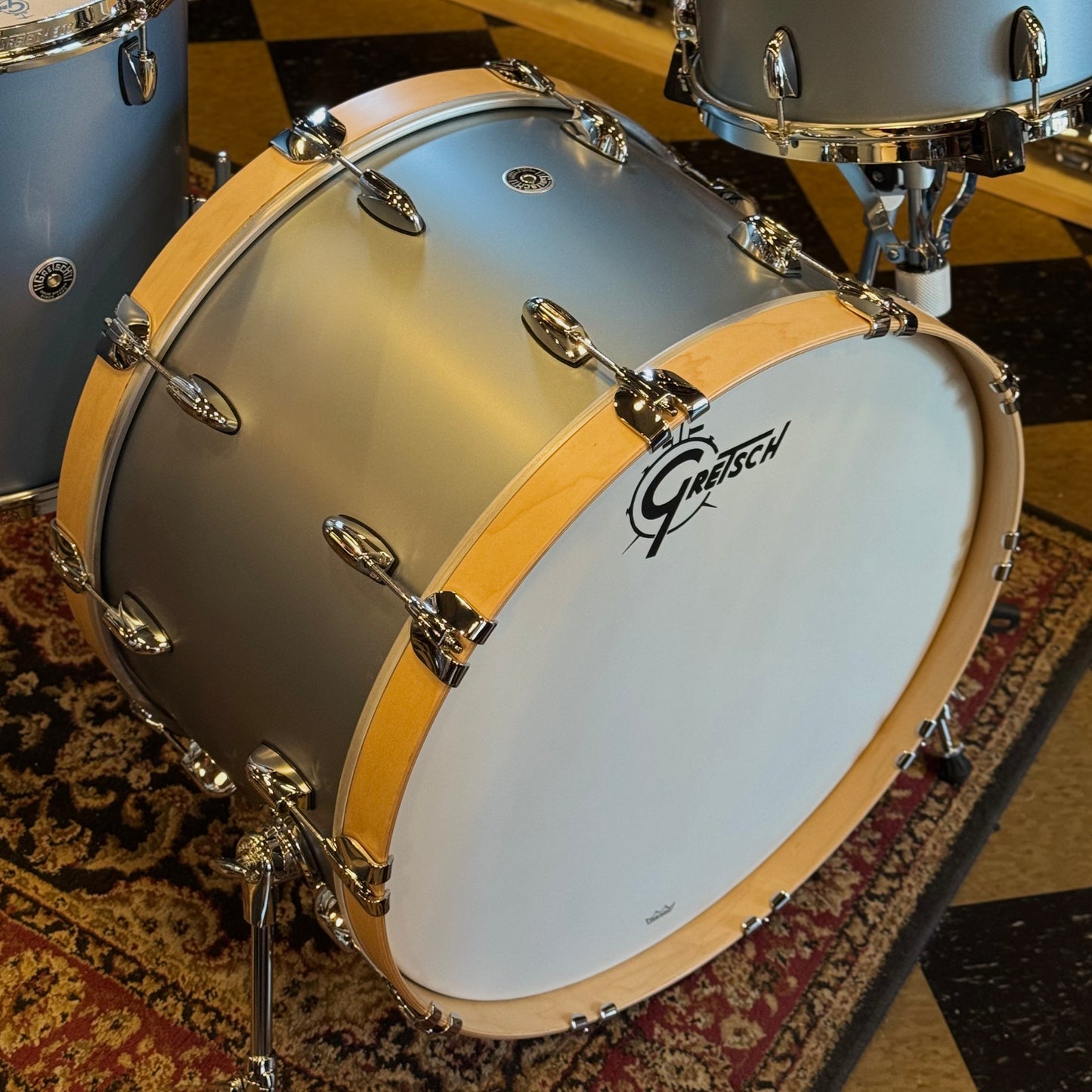 NEW Gretsch Brooklyn in Satin Ice Blue Metallic - 14x24, 9x13, 16x16