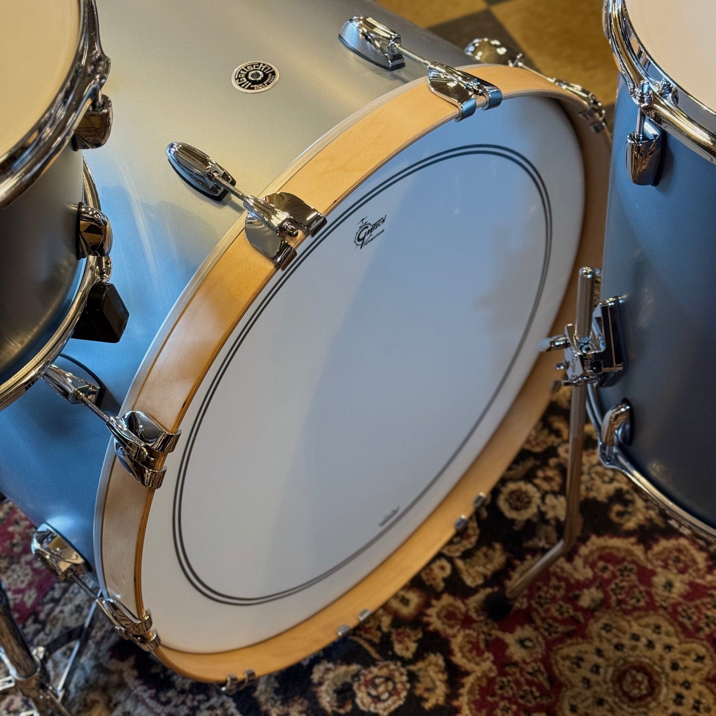 NEW Gretsch Brooklyn in Satin Ice Blue Metallic - 14x24, 9x13, 16x16