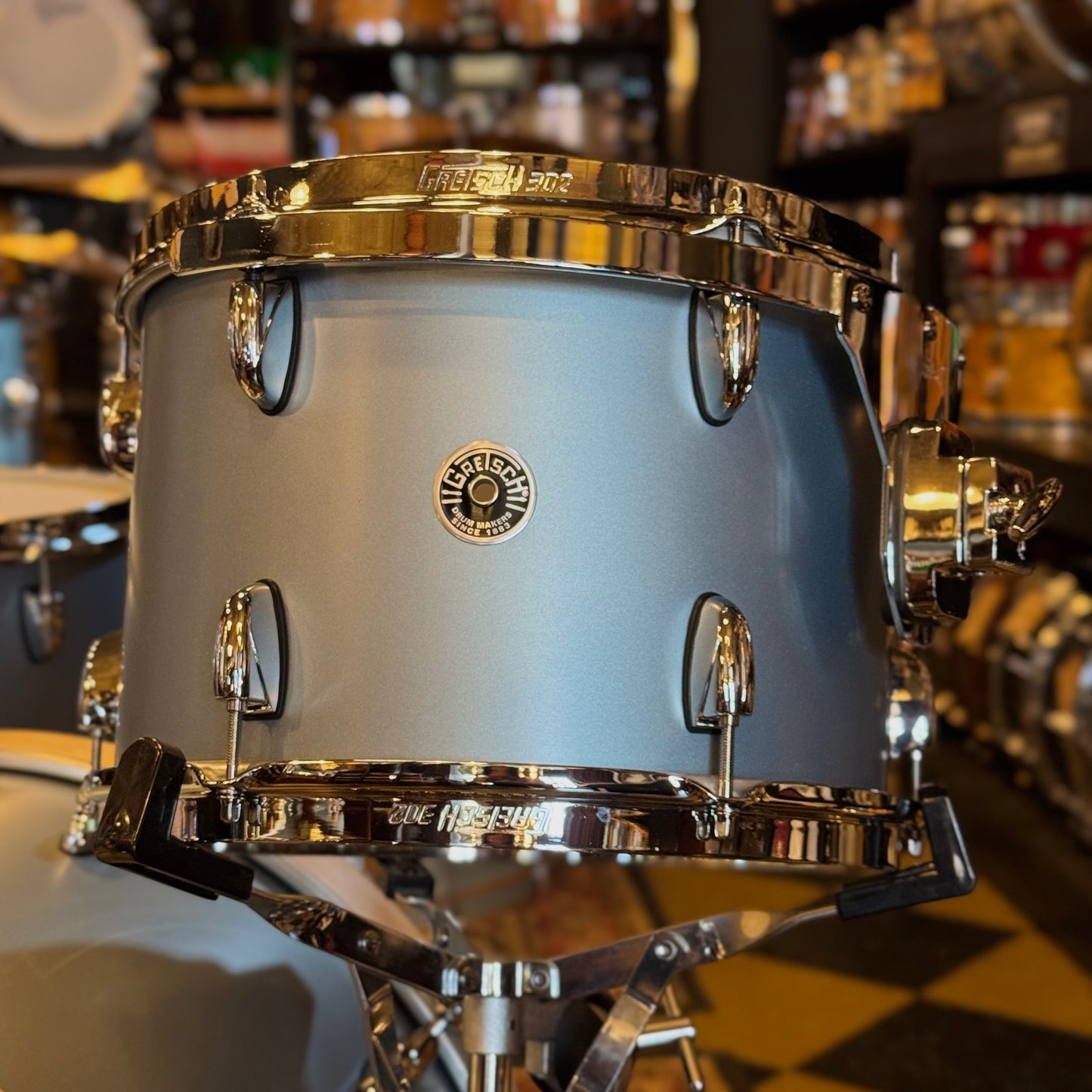 NEW Gretsch Brooklyn in Satin Ice Blue Metallic - 14x24, 9x13, 16x16