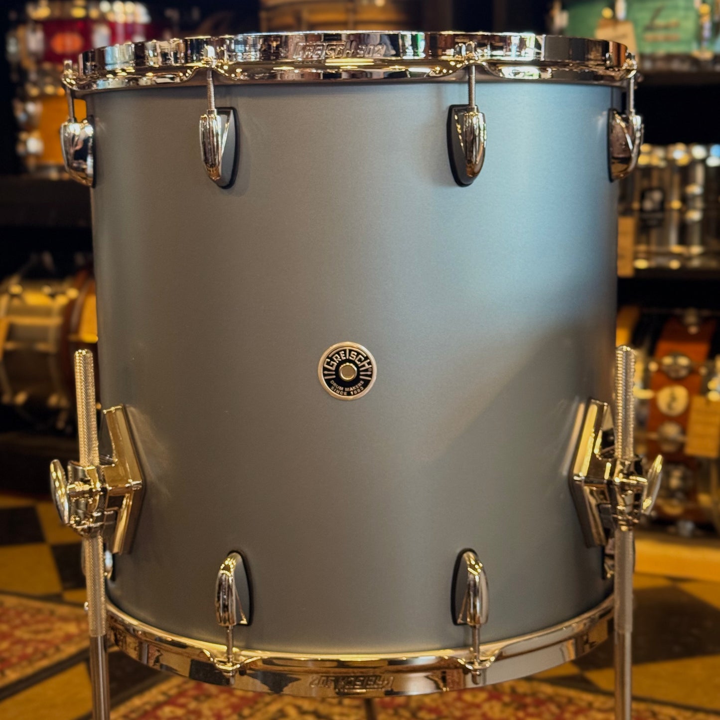 NEW Gretsch Brooklyn in Satin Ice Blue Metallic - 14x24, 9x13, 16x16