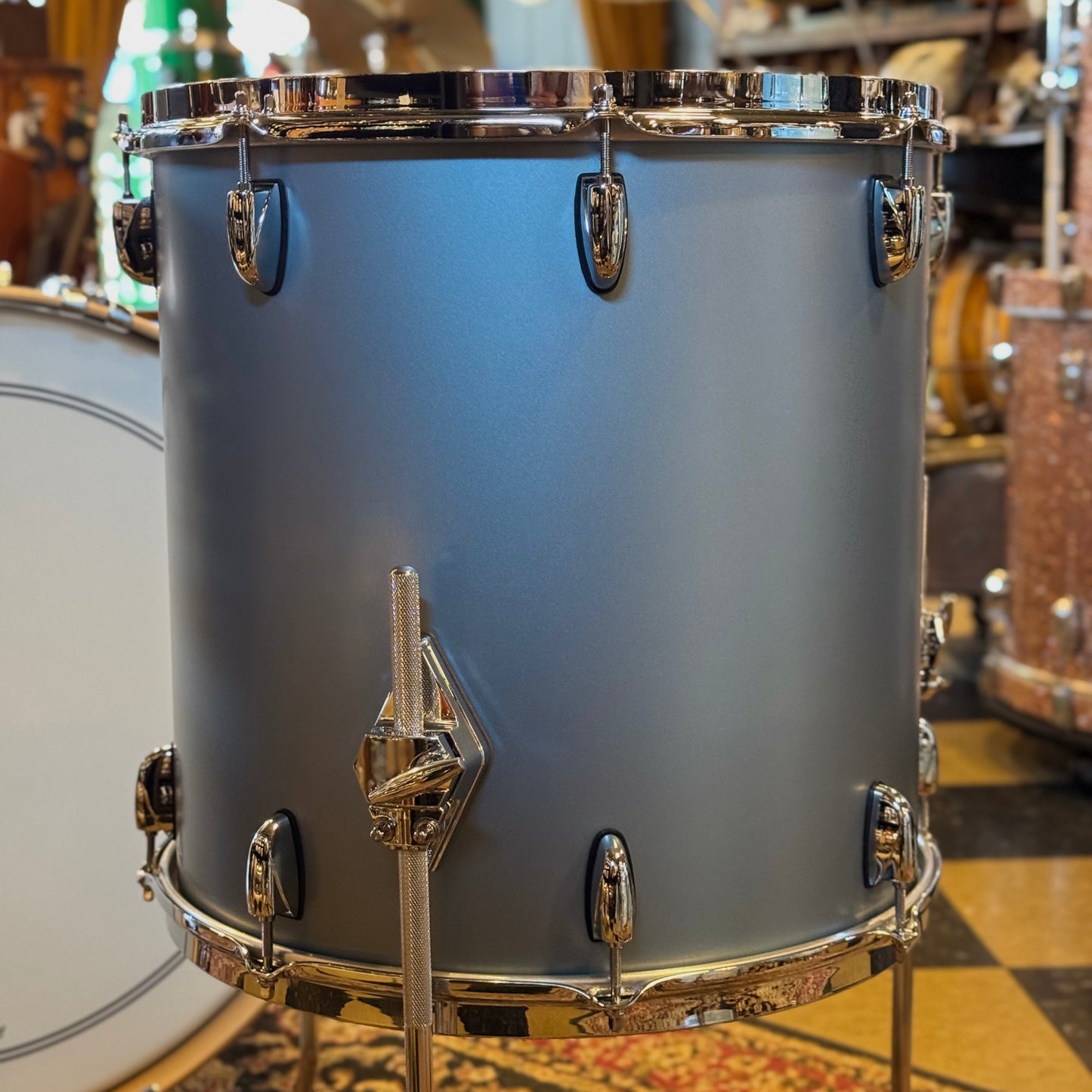 NEW Gretsch Brooklyn in Satin Ice Blue Metallic - 14x24, 9x13, 16x16