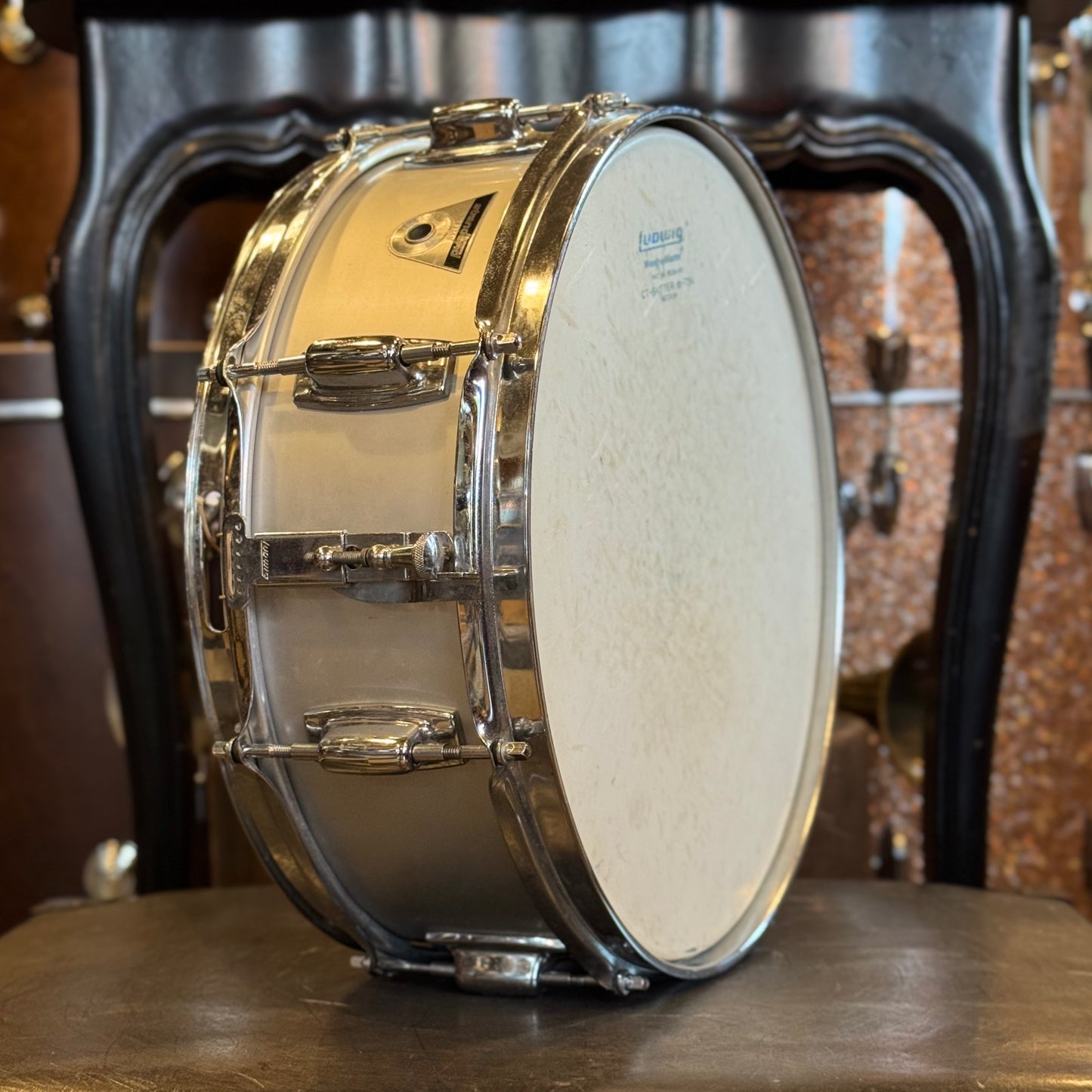 VINTAGE 1970's Ludwig 5x14 Standard Aluminum