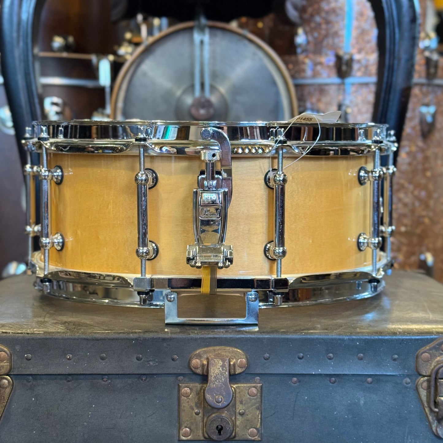 USED 5.5x14 Pearl Concert Series Snare Drum in Natural Gloss