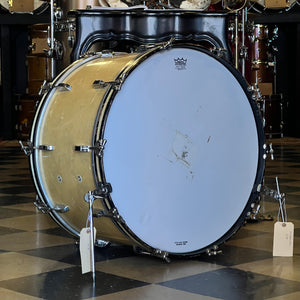 VINTAGE 1960's 14x24 Leedy Bass Drum in White Marine Pearl