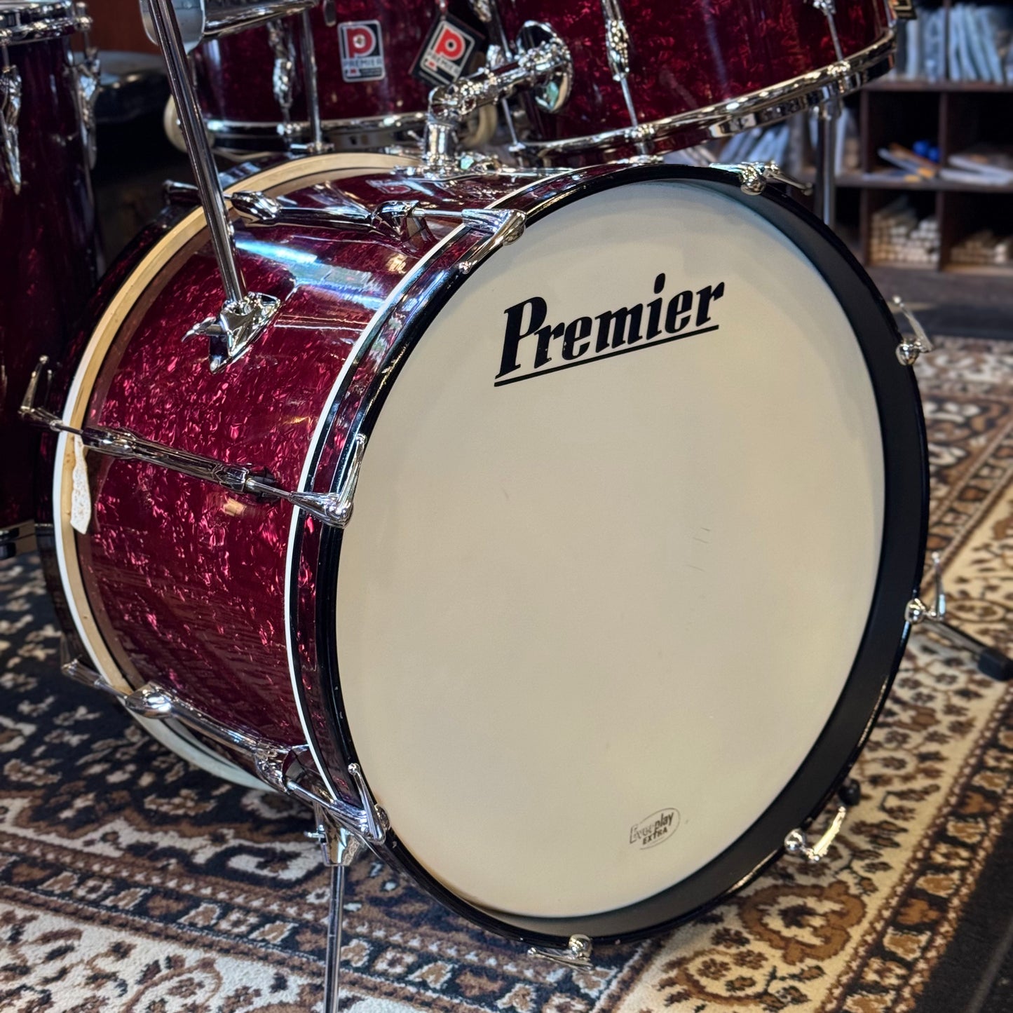VINTAGE 1960's Premier in Ruby Pearl - 14x20, 8x12, 16x16, 5.5x14