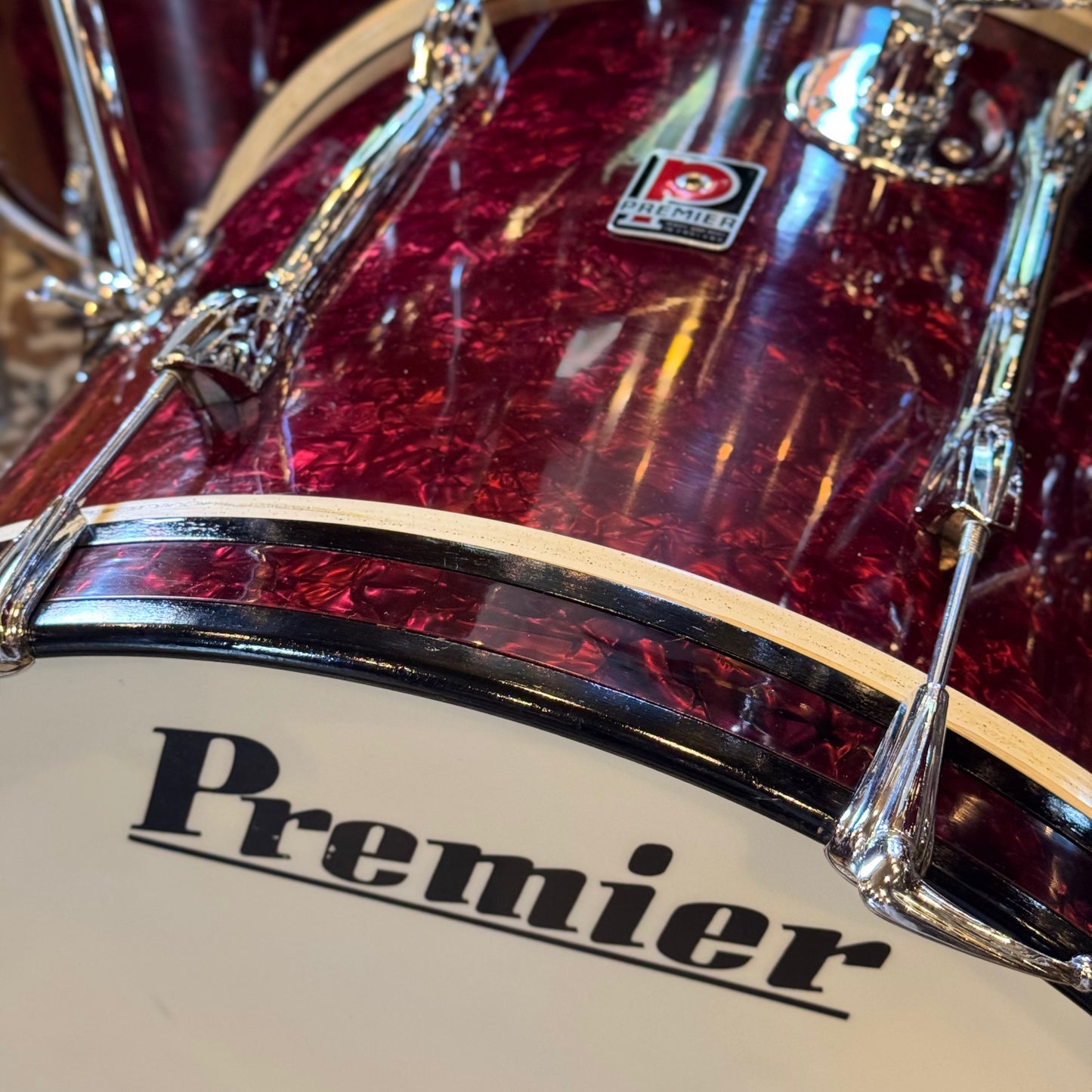 VINTAGE 1960's Premier in Ruby Pearl - 14x20, 8x12, 16x16, 5.5x14