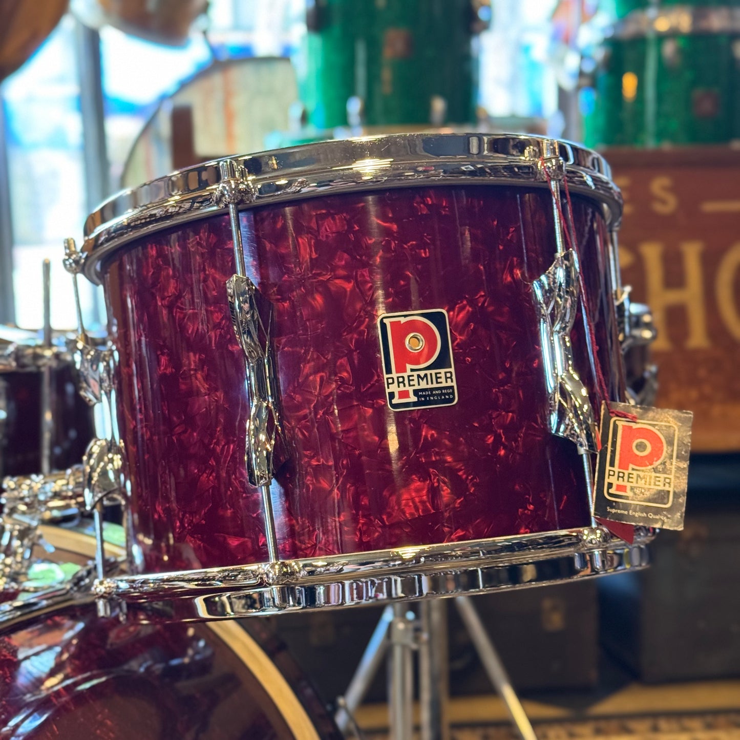 VINTAGE 1960's Premier in Ruby Pearl - 14x20, 8x12, 16x16, 5.5x14