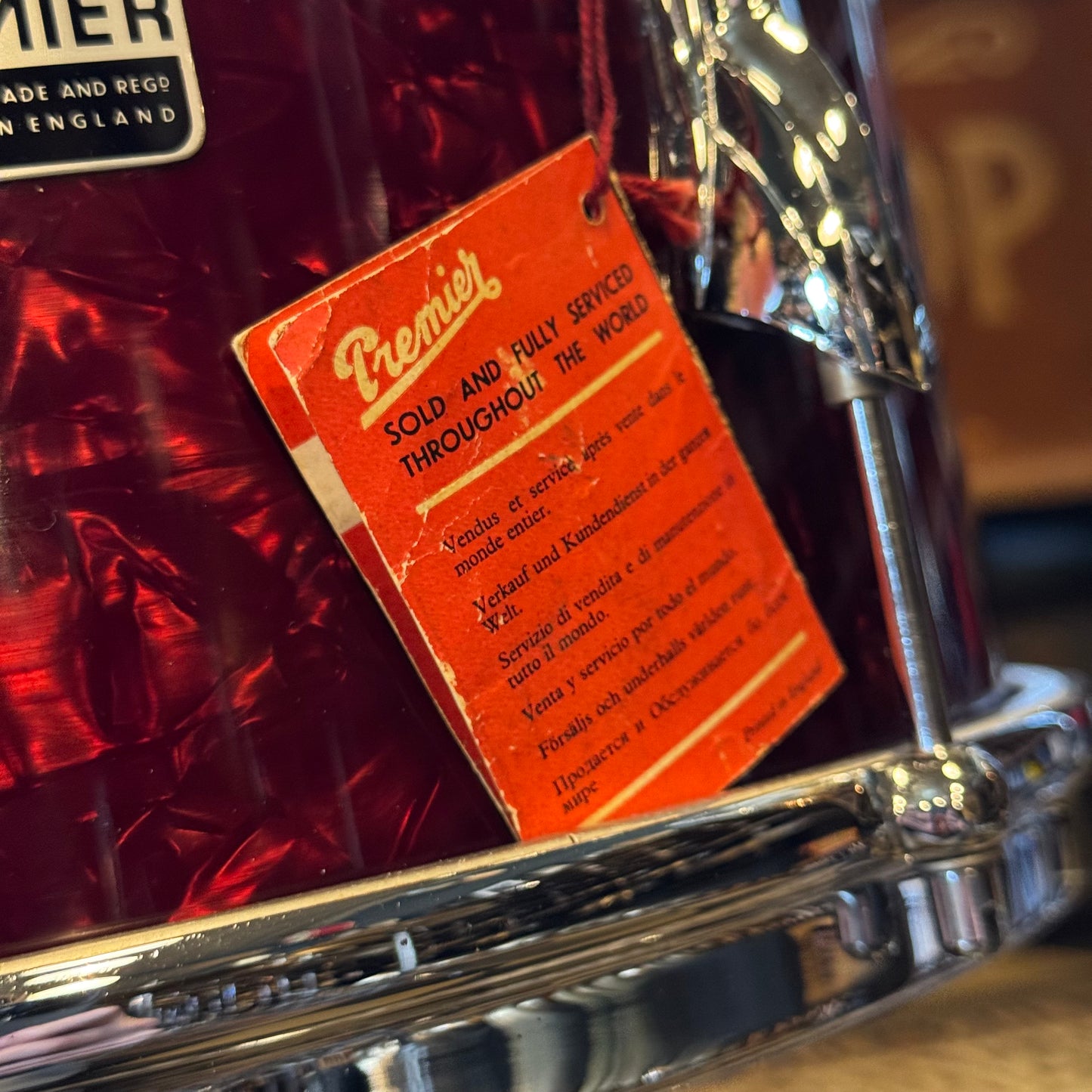 VINTAGE 1960's Premier in Ruby Pearl - 14x20, 8x12, 16x16, 5.5x14