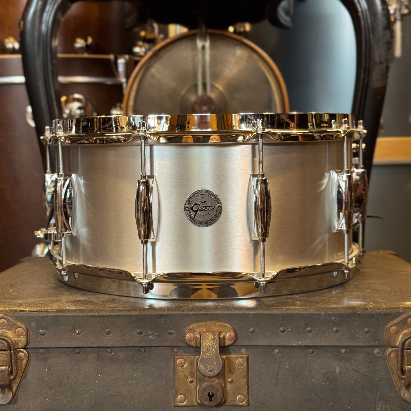 USED Gretsch 6.5x14 Full Range "Grand Prix" Aluminum Snare Drum