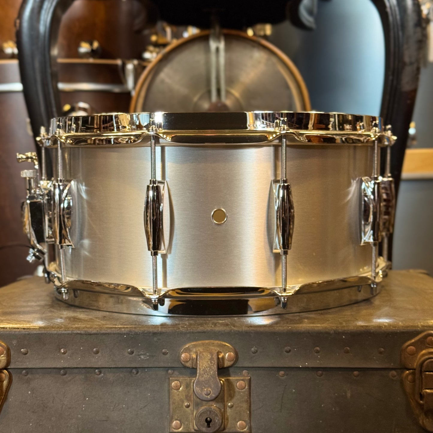 USED Gretsch 6.5x14 Full Range "Grand Prix" Aluminum Snare Drum