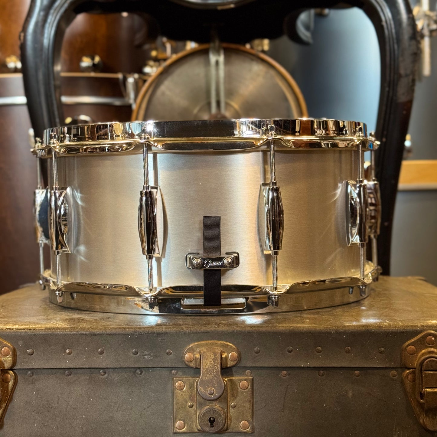 USED Gretsch 6.5x14 Full Range "Grand Prix" Aluminum Snare Drum