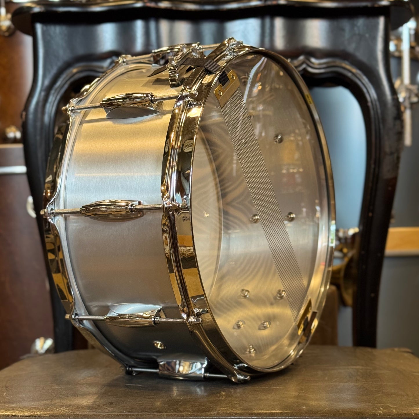 USED Gretsch 6.5x14 Full Range "Grand Prix" Aluminum Snare Drum