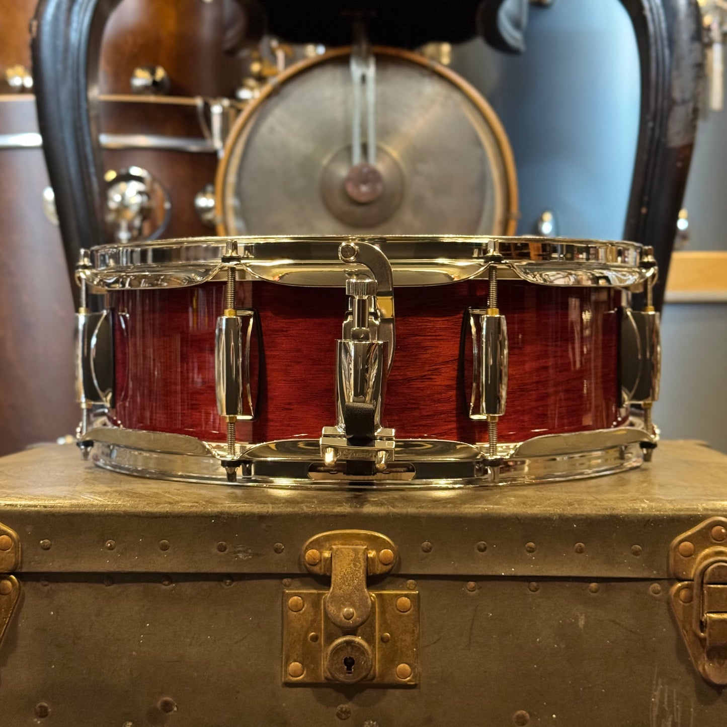 NEW Gretsch 5x14 Full Range Mahogany/Maple Snare Drum in Gloss Mahogany