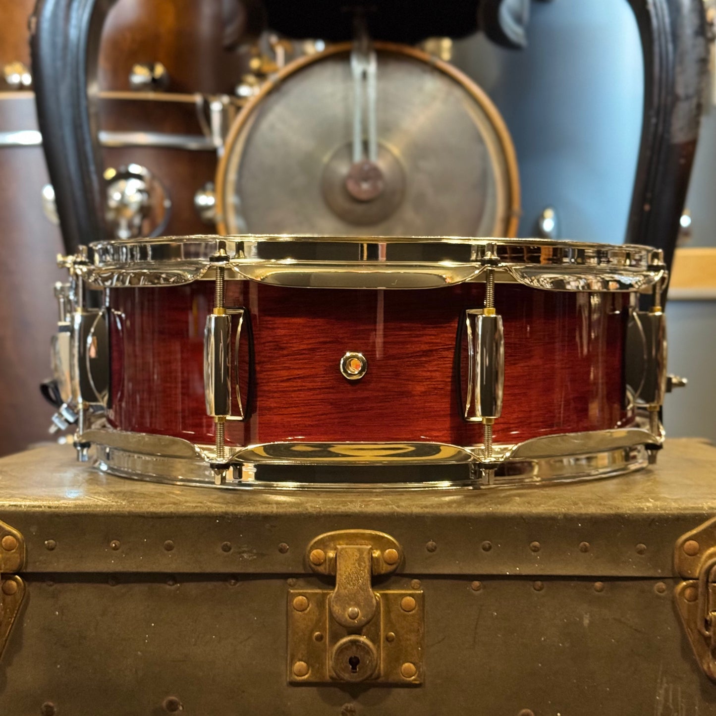 NEW Gretsch 5x14 Full Range Mahogany/Maple Snare Drum in Gloss Mahogany