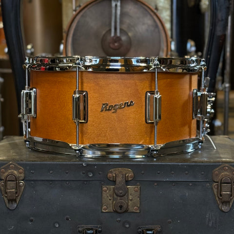 NEW Rogers 6.5x14 Powertone Snare Drum in Satin Fruit Wood Stain