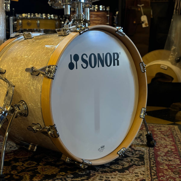 NEW Sonor AQ2 Bop in White Marine Pearl - 14x18, 8x12, 13x14 & 6x14