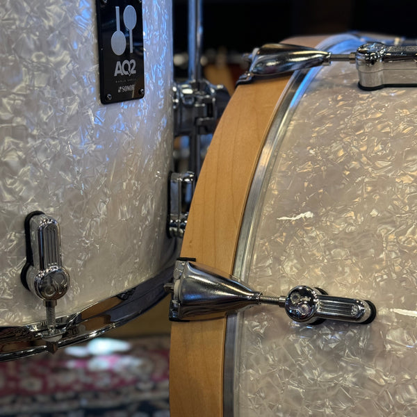 NEW Sonor AQ2 Bop in White Marine Pearl - 14x18, 8x12, 13x14 & 6x14