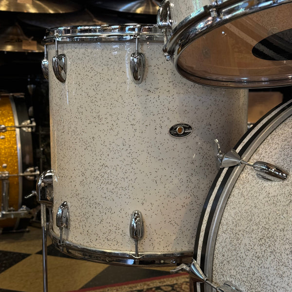 VINTAGE 1970's Slingerland Rock Outfit in Sparkling White Pearl - 14x24, 9x13, 10x14, 16x16