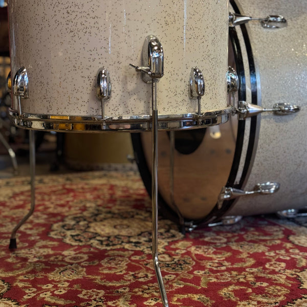 VINTAGE 1970's Slingerland Rock Outfit in Sparkling White Pearl - 14x24, 9x13, 10x14, 16x16