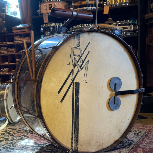 VINTAGE 1920s-30s Ludwig Trap Kit in Black Diamond Pearl with 5x14 Universal Snare Drum - 14x28, 5x14