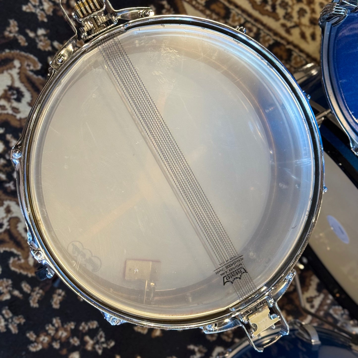 VINTAGE 1964 Ludwig Classic Outfit in Blue Sparkle - 14x22, 9x13, 16x16, 5x14 Ludwig Supersensitive