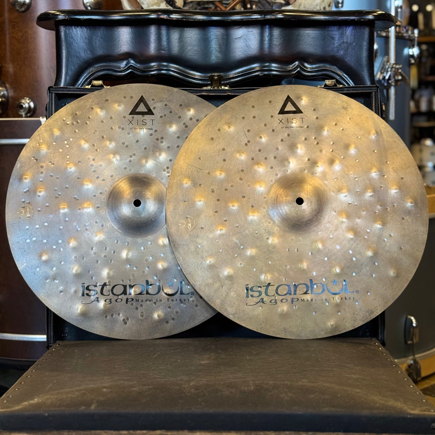 NEW Istanbul Agop 17" Xist Dry Dark Hi-Hats - 1088/1496g