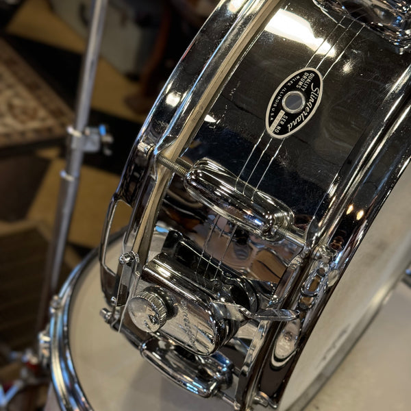 VINTAGE 1970's Slingerland 80n "Buddy Rich Outfit" In White Marine Pearl - 14x24, 9x13, 16x16, 16x16, 5x14