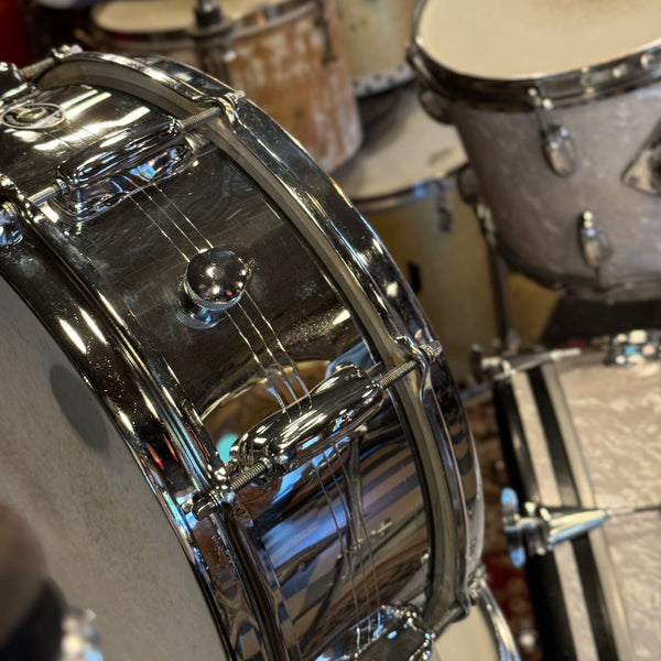 VINTAGE 1970's Slingerland 80n "Buddy Rich Outfit" In White Marine Pearl - 14x24, 9x13, 16x16, 16x16, 5x14