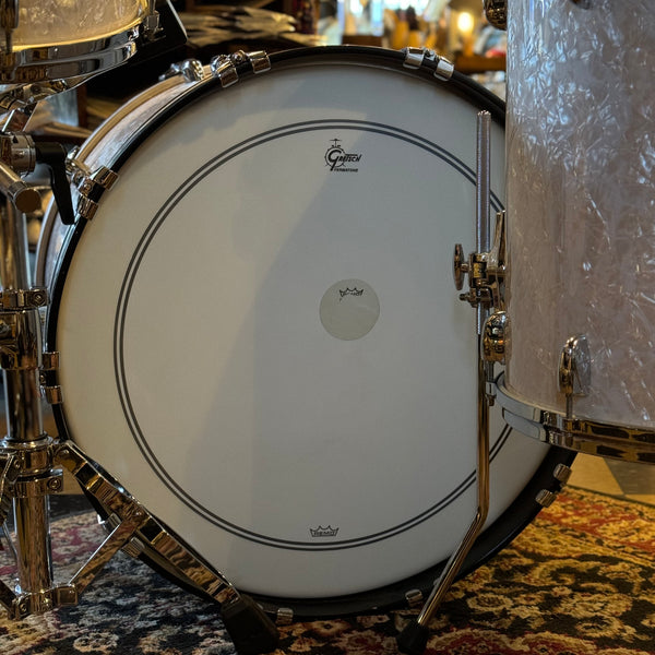 USED Gretsch USA Custom in White Marine Pearl - 14x22, 9x13, 16x16