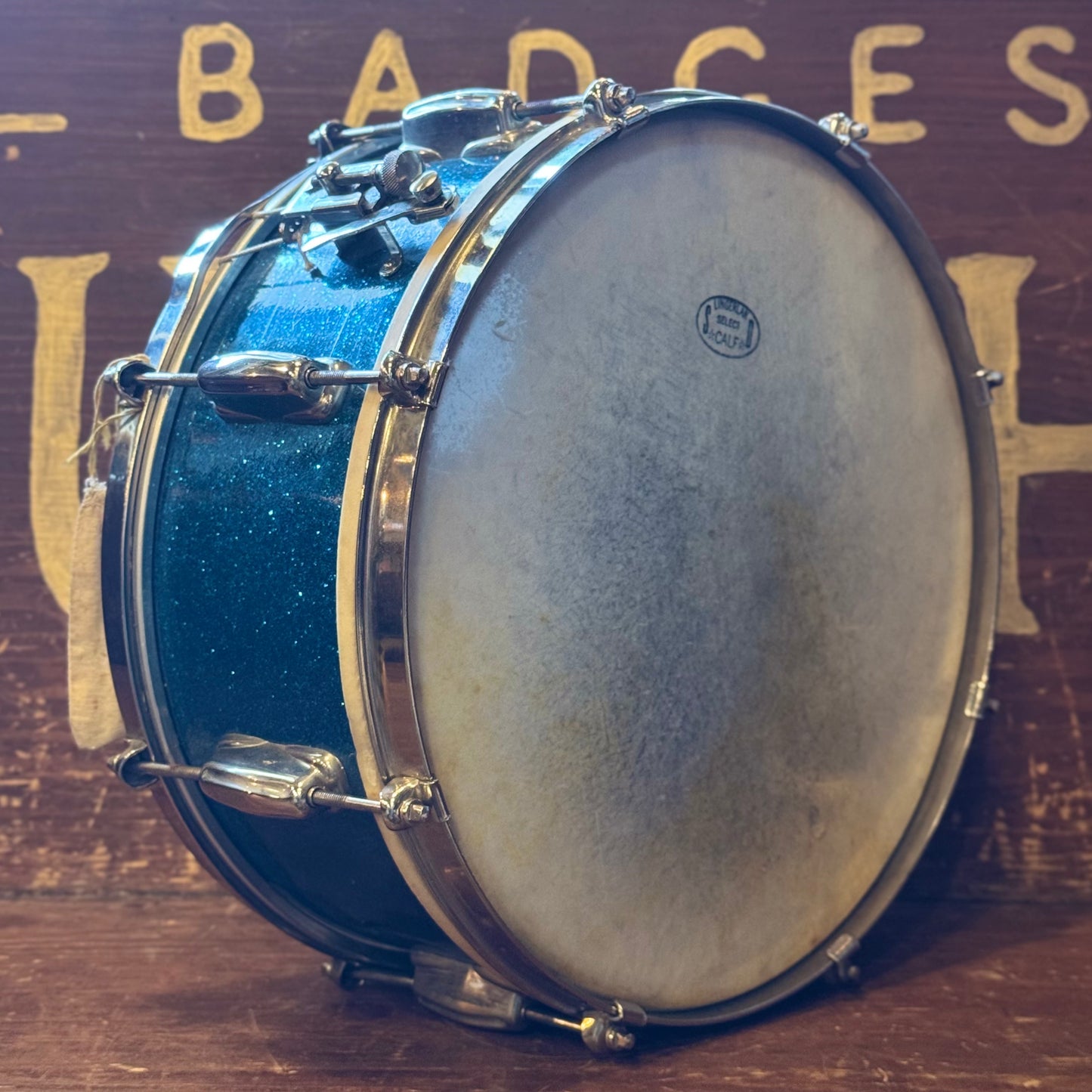VINTAGE 1950's Slingerland JR Outfit in Blue Sparkle - 12x22, 8x12, 5.5x14
