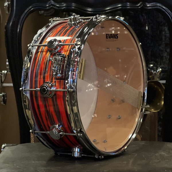USED DW Collector's 6.5x14 Jazz Series Maple/Gum Snare Drum in Tiger Oyster Finish Ply