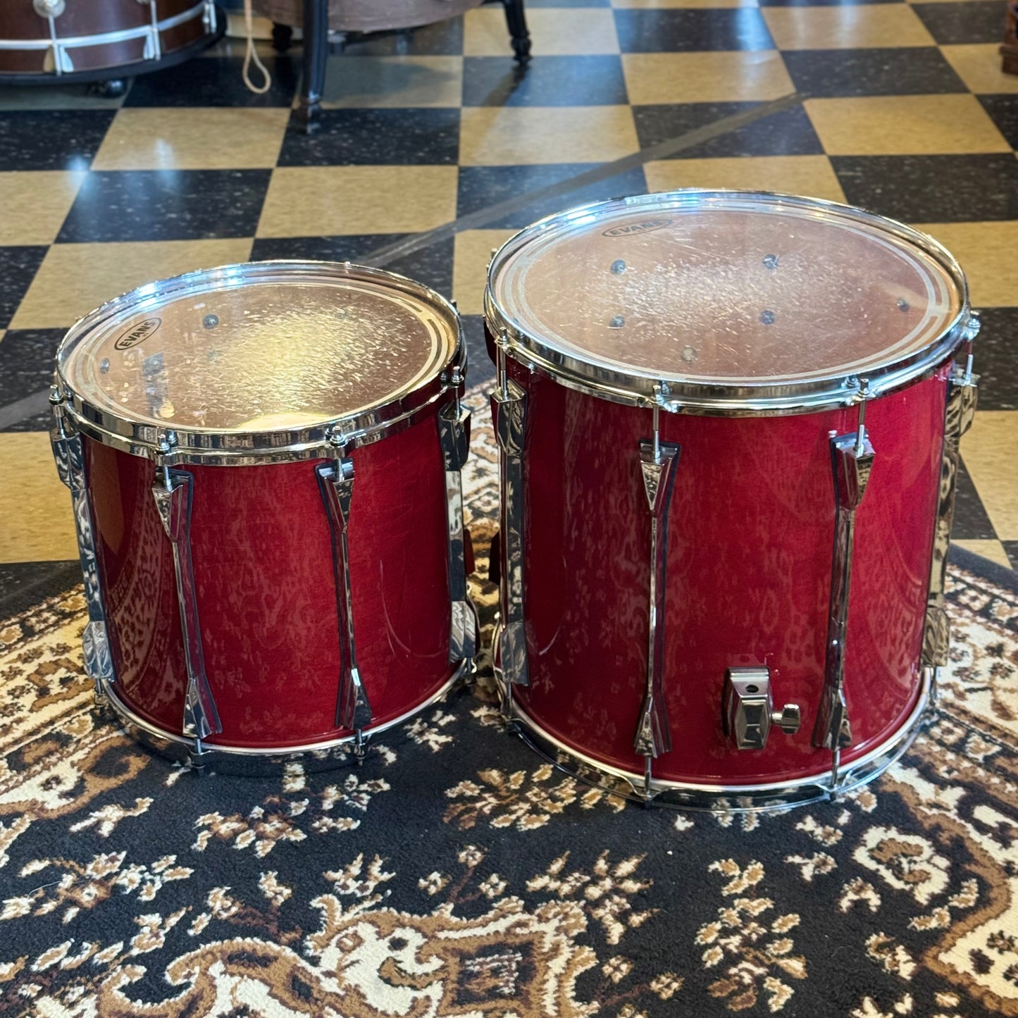 USED 1990's Tama Artstar Custom in Red Lacquer - 16x22, 10x10, 11x12, 12x13, 13x14, 16x16