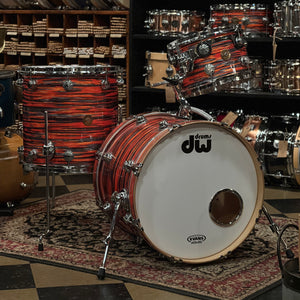 USED DW Collector's Jazz Series Maple/Gum Drum Set in Tiger Oyster - 16x20, 8x12, 16x16