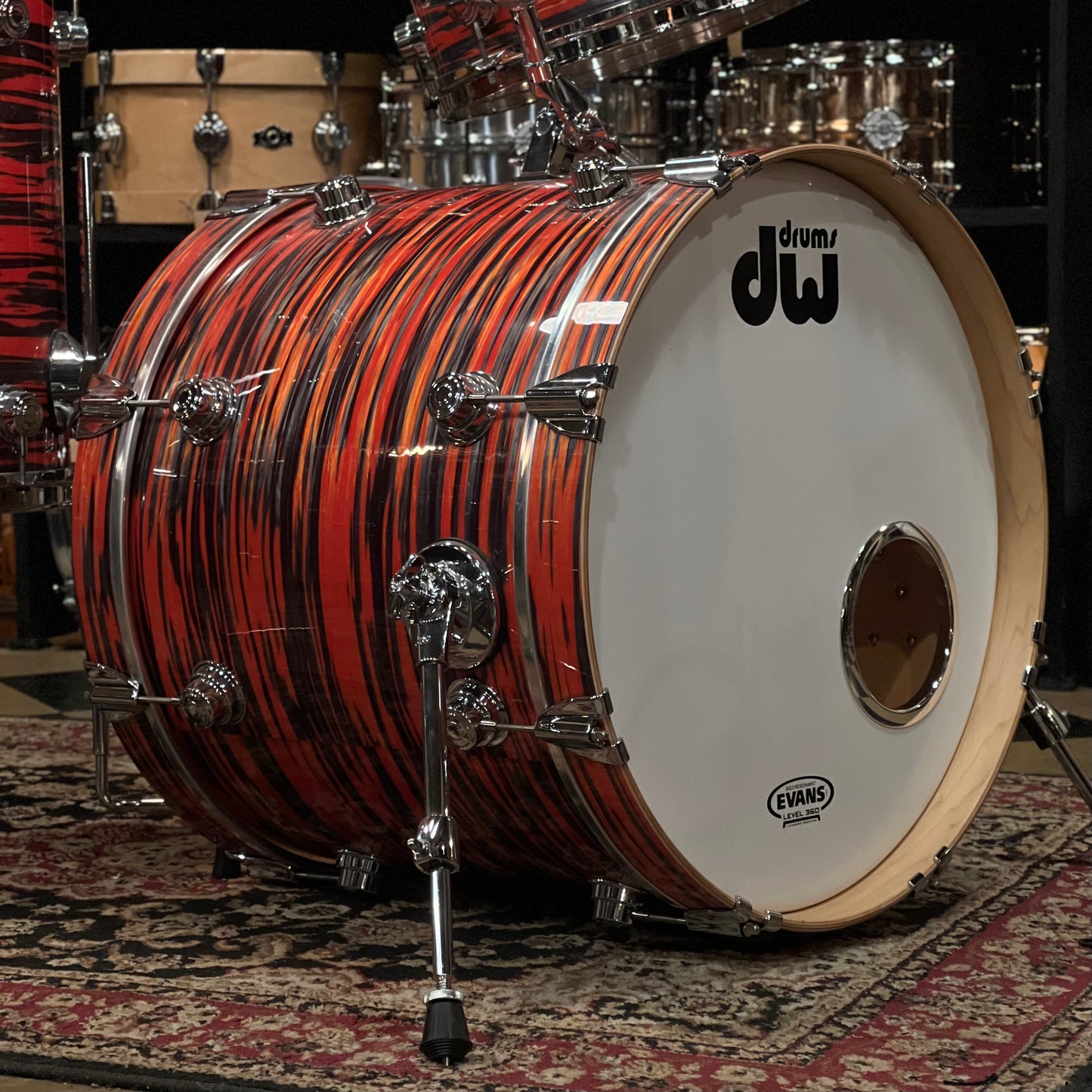 USED DW Collector's Jazz Series Maple/Gum Drum Set in Tiger Oyster - 16x20, 8x12, 16x16