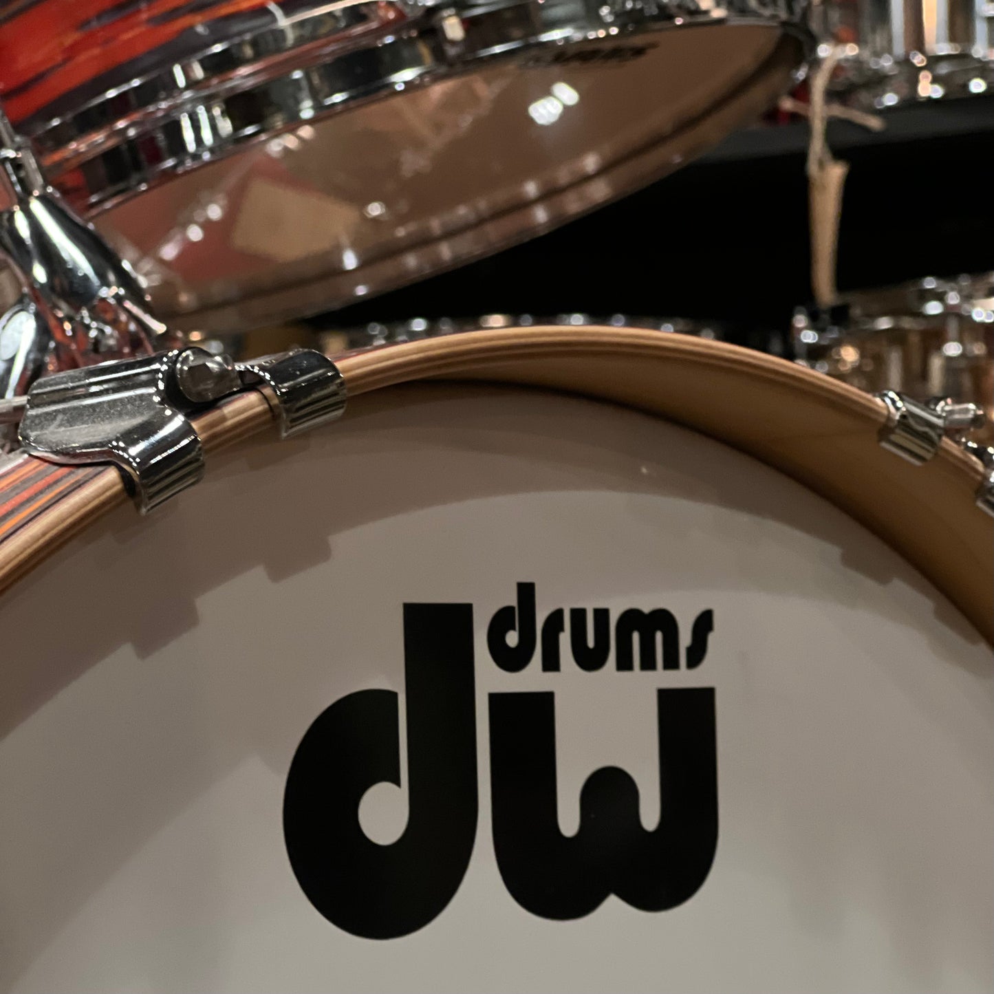 USED DW Collector's Jazz Series Maple/Gum Drum Set in Tiger Oyster - 16x20, 8x12, 16x16