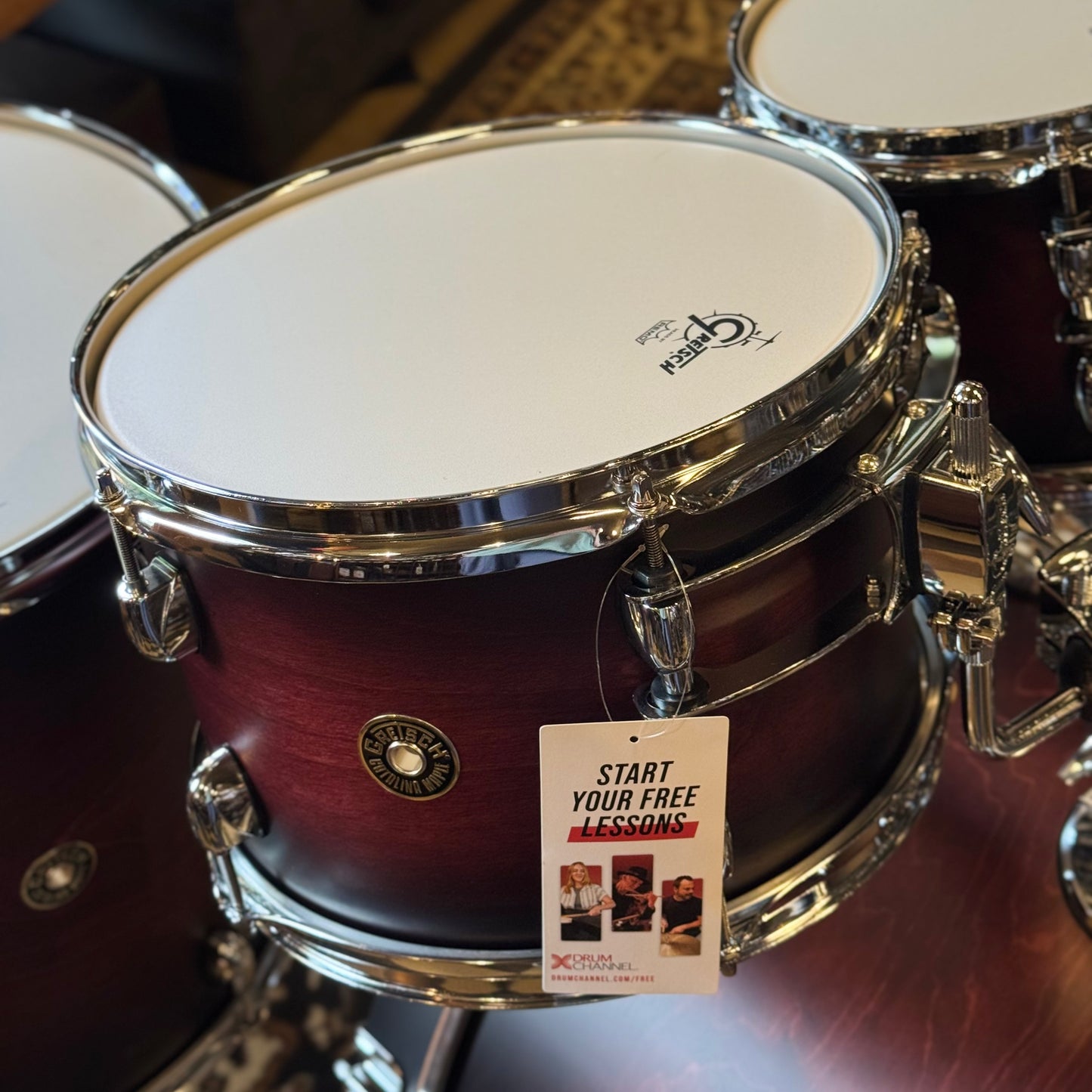NEW Gretsch Catalina Maple in Satin Deep Cherry Burst - 16x22, 7x10, 8x12, 16x16