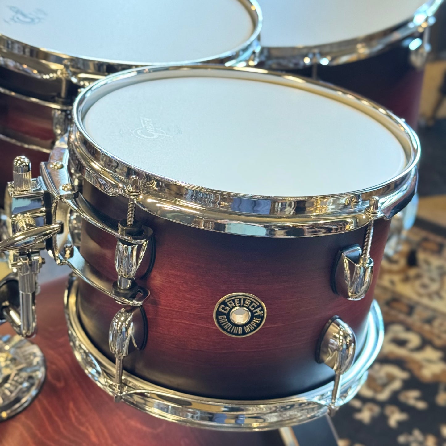 NEW Gretsch Catalina Maple in Satin Deep Cherry Burst - 16x22, 7x10, 8x12, 16x16