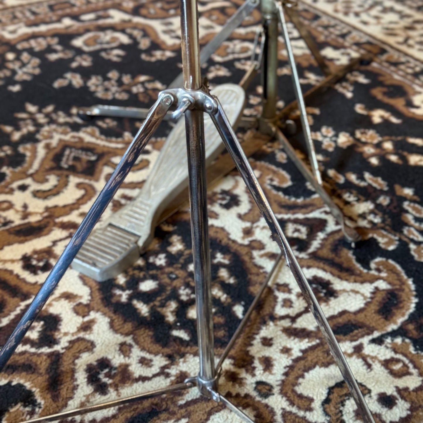 VINTAGE 1920's Leedy & Strupe Trap Kit in Silver & Blue Duco Pearl - 14x28, 9x13, 12x14, 5.5x14