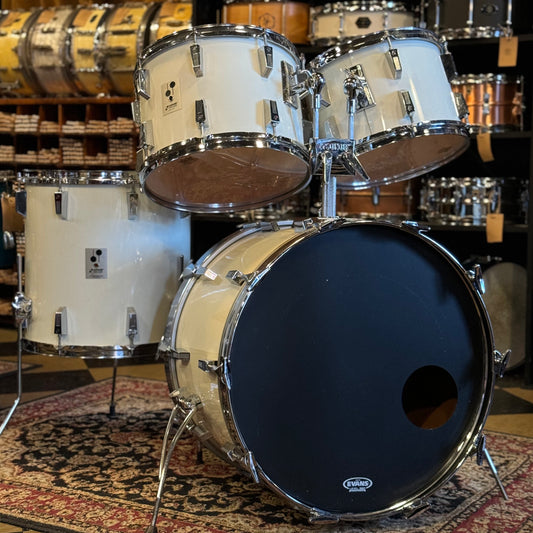VINTAGE 1983 Sonor Phonic Drum Set in Gloss White - 14x22, 9x13, 10x14, 16x16