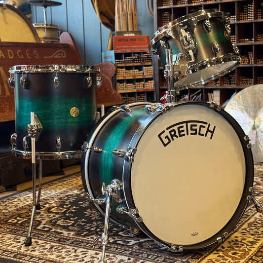 USED 2022 Gretsch Broadkaster in Satin Caribbean Twilight Mist - 14x20, 8x12, 14x14