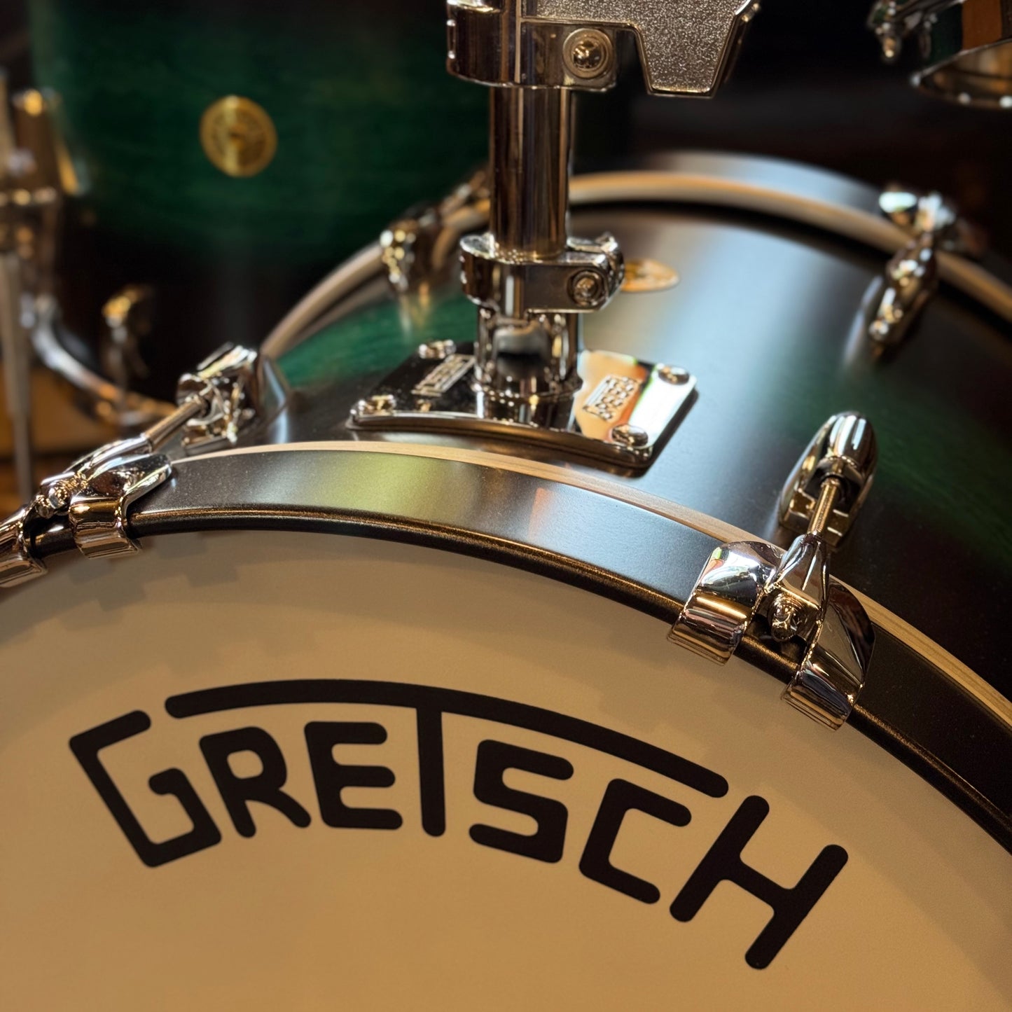 USED 2022 Gretsch Broadkaster in Satin Caribbean Twilight Mist - 14x20, 8x12, 14x14